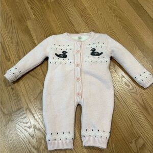 Adorable Pink Duckling Kids Footie